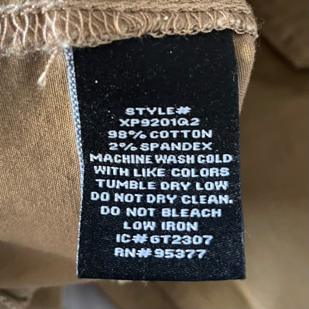 NWOT Sanctuary Loose Cargo Pants Womens 26 Dark Khaki Brown Tan Straight Cotton - Picture 13 of 13
